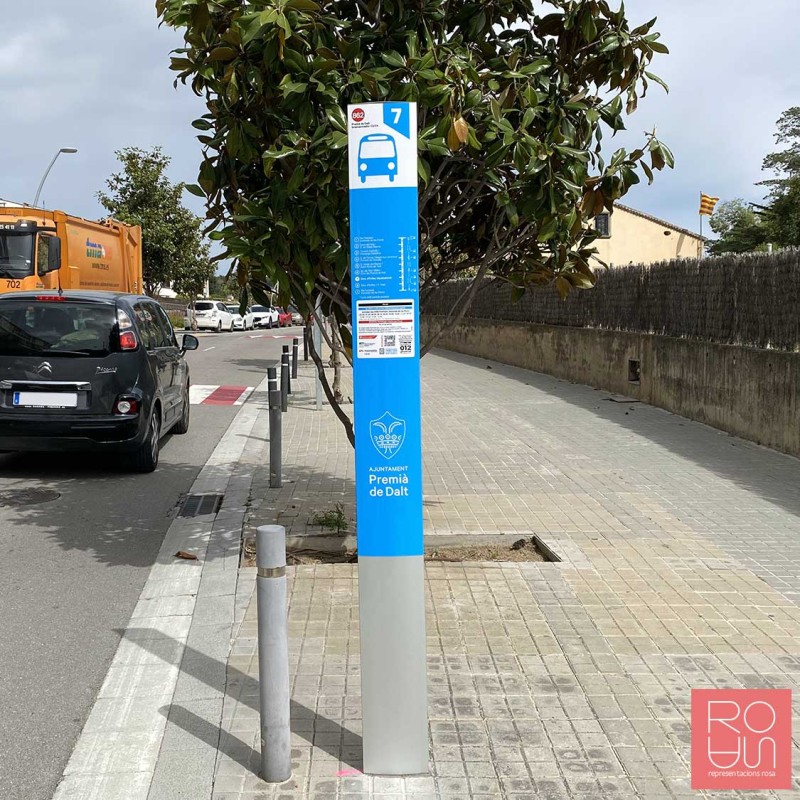 Tòtem per parades d'autobús